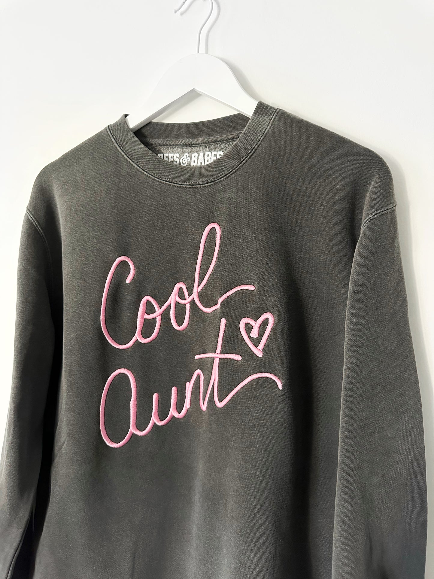 ULTRA COOL AUNT ♡ slate embroidered cool aunt sweatshirt