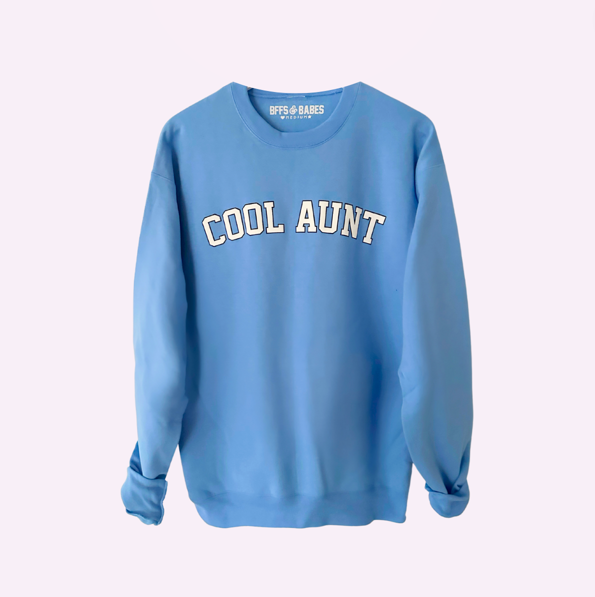 COLLEGIATE AUNT ♡ beige printed cool aunt sweatshirt