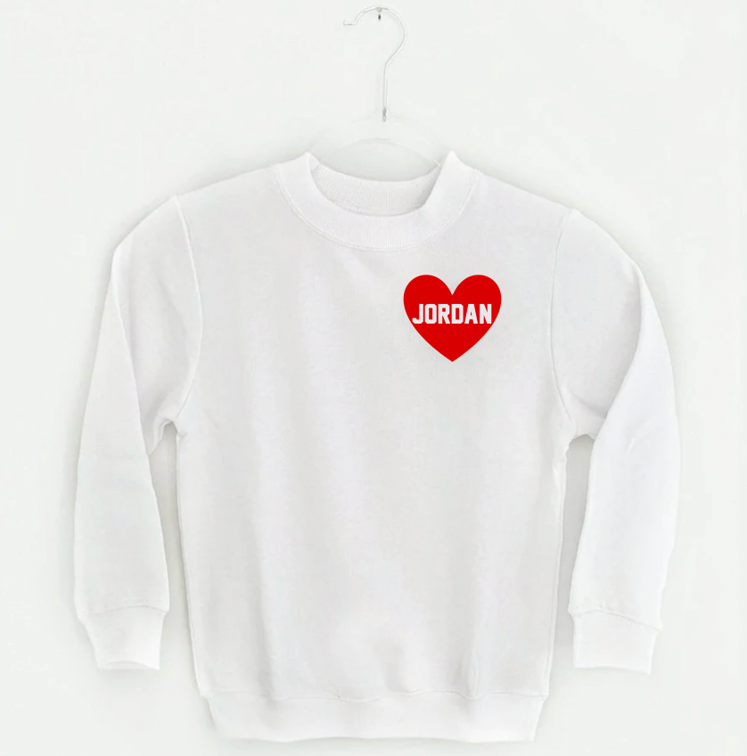 Best Babes/Buds Conversation Heart Sweatshirt 7 / Best in Pink