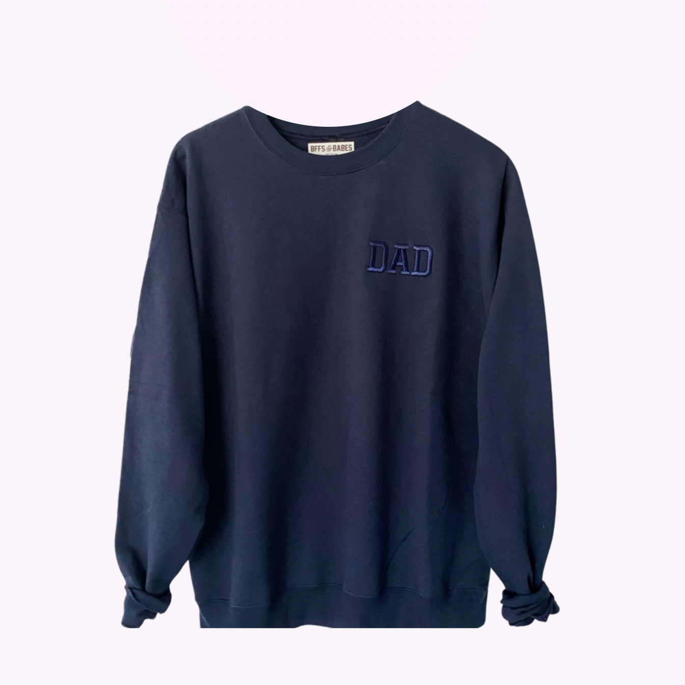 DAD STITCH ♡ embroidered navy/navy dad sweatshirt