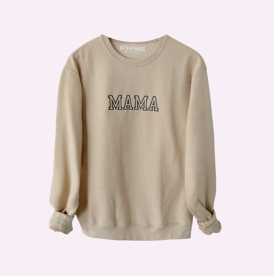 MAMA VARSITY STITCH ♡ embroidered mama sweatshirt