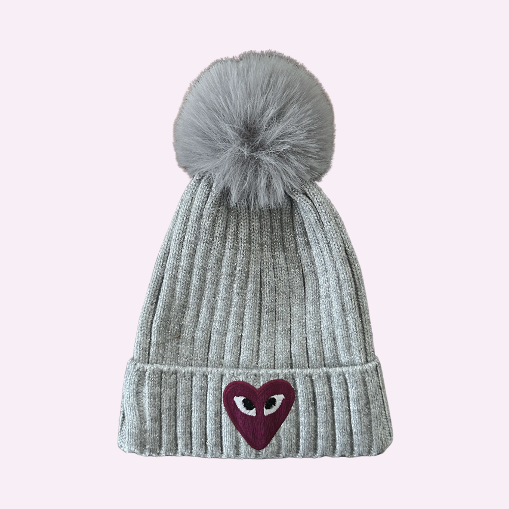 POM PATCH BEANIE ♡ toddler beanie