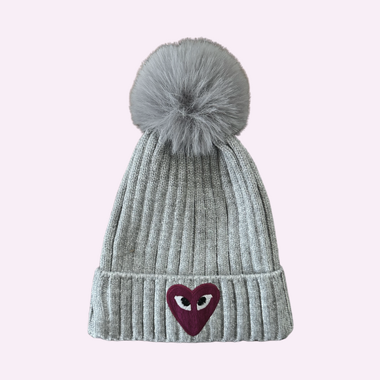 POM PATCH BEANIE ♡ toddler beanie