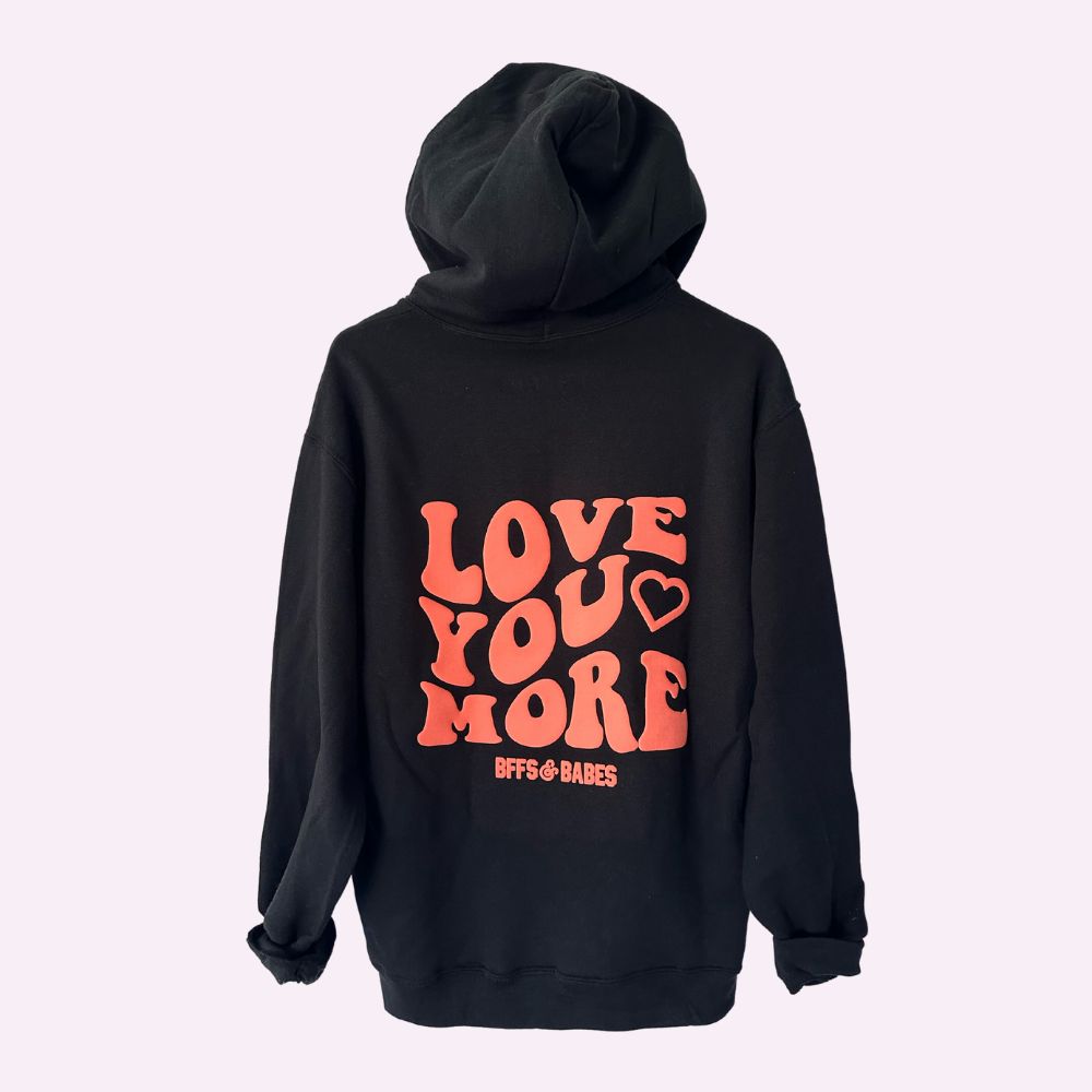 LOVE U MORE ♡ bubble print sweatshirt