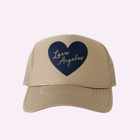 LOVE ANGELES ♡ printed trucker hat