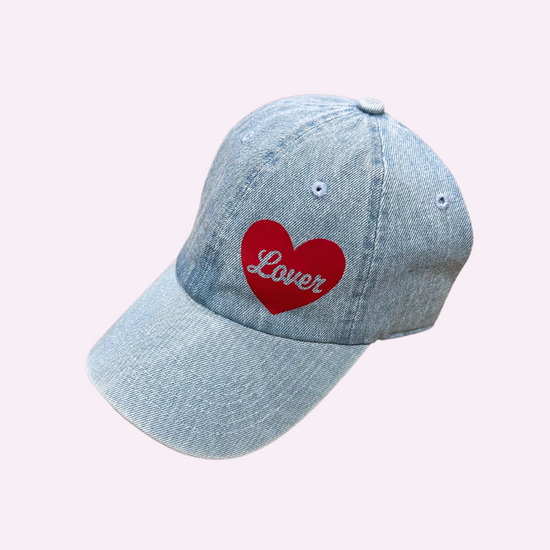 LOVER CAP ♡ printed baseball cap