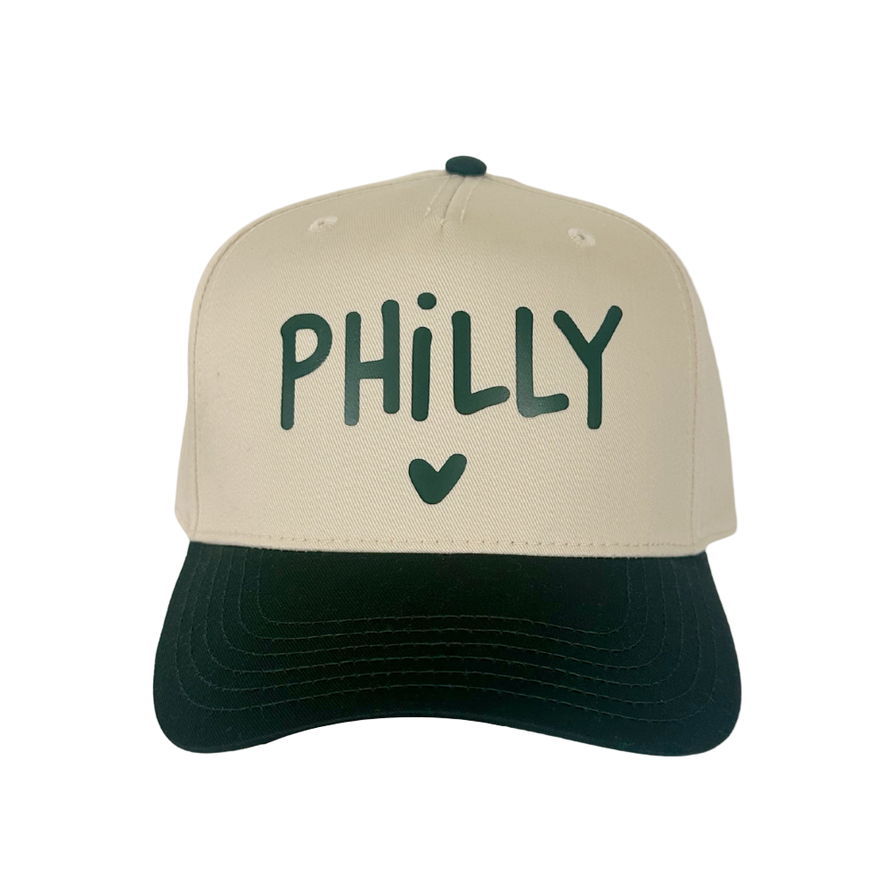 I LOVE PHILLY ♡ printed trucker hat