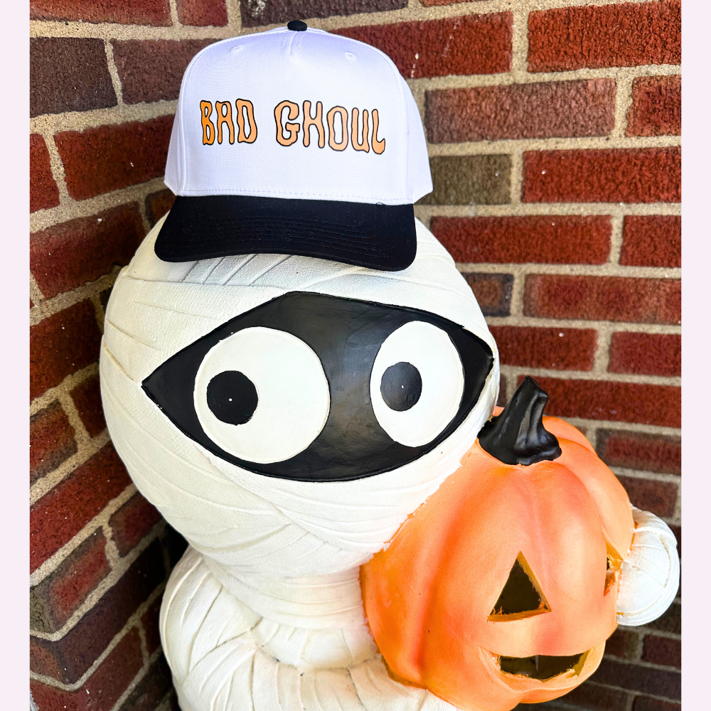 BAD GHOUL ♡ printed trucker hat