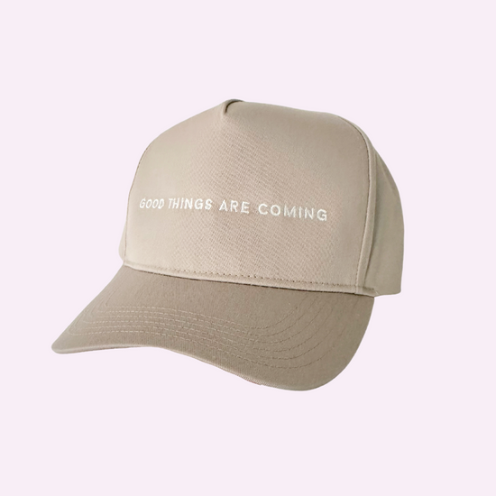 GOOD THINGS ARE COMING ♡ Jenna Crandall Collab embroidered hat