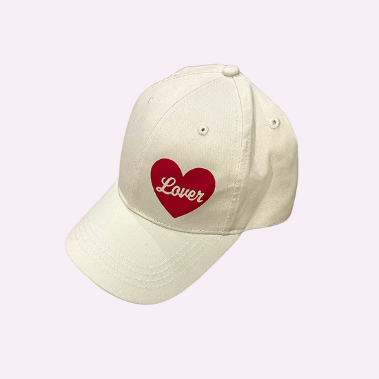 LOVER CAP ♡ printed baseball cap