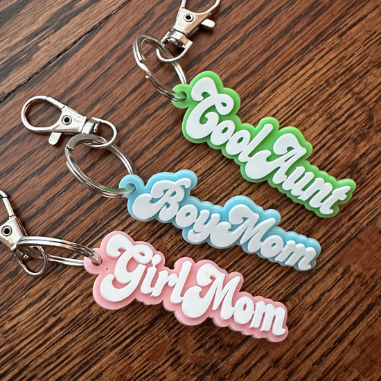 BOY MOM ♡ keychain