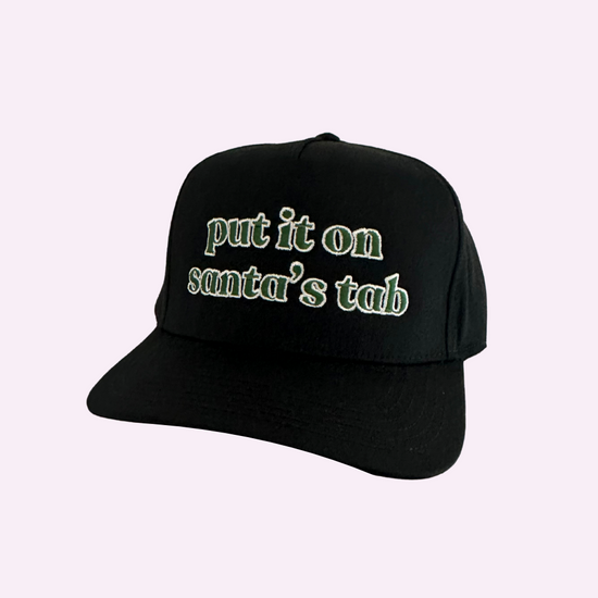 SANTA'S TAB ♡ embroidered trucker hat