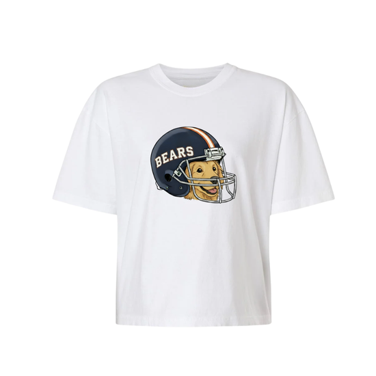 FOOTBALL BEARS ♡ custom cropped team tee