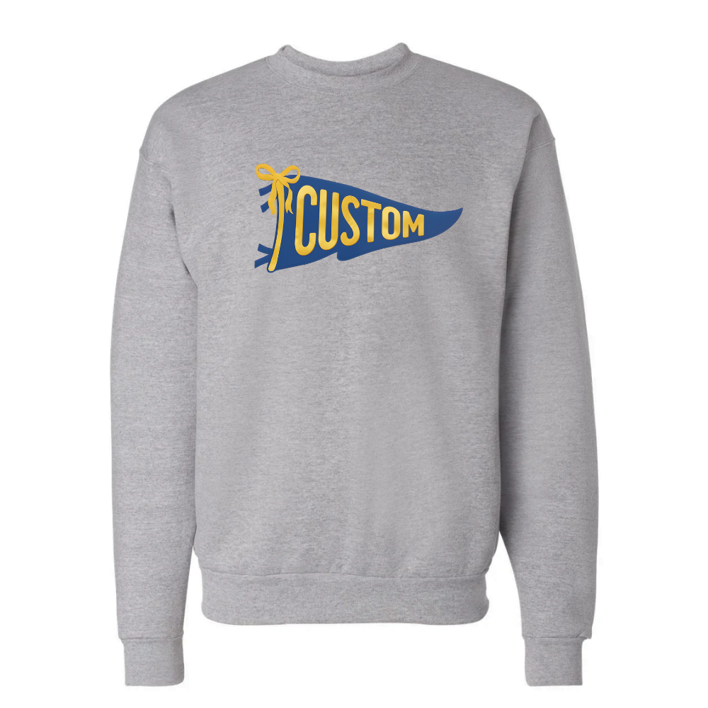 CUSTOM BLUE YELLOW FLAG ♡ adult & kids sweatshirt