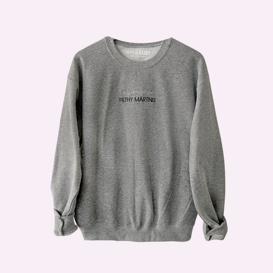 ONLY HERE STITCH ♡ gray embroidered sweatshirt
