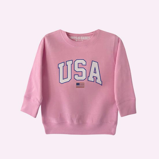 USA FLAG ♡ toddler & youth printed sweatshirt