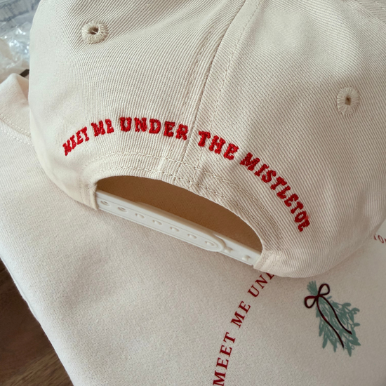 MISTLETOE ♡ holiday junkie x embroidered hat
