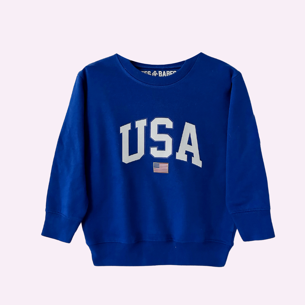 USA FLAG toddler youth printed sweatshirt