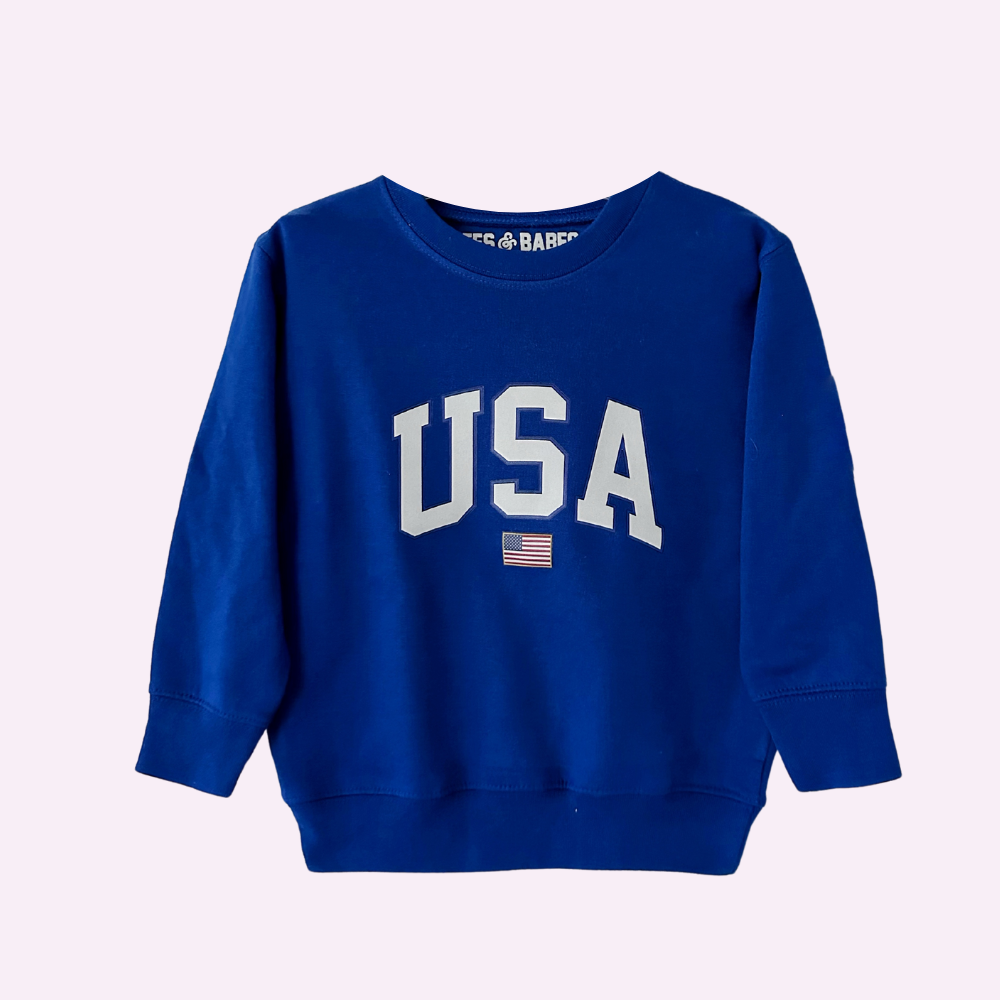 USA FLAG ♡ toddler & youth printed sweatshirt