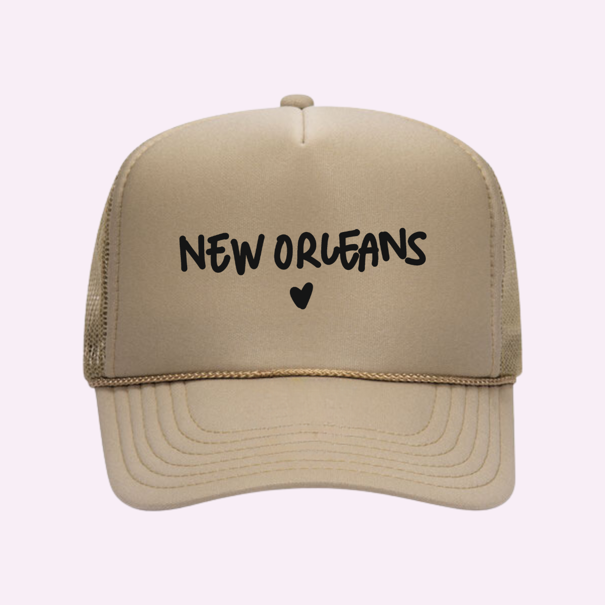 I LOVE NEW ORLEANS ♡ printed trucker hat