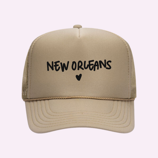 I LOVE NEW ORLEANS ♡ printed trucker hat