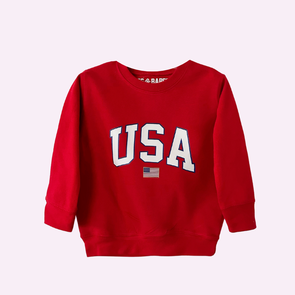 USA FLAG ♡ toddler & youth printed sweatshirt