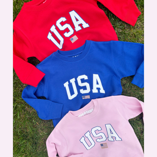 USA FLAG ♡ toddler & youth printed sweatshirt