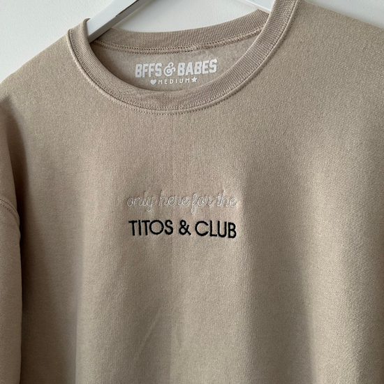 ONLY HERE STITCH ♡ beige embroidered sweatshirt
