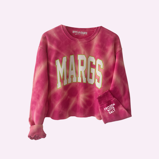 MARGS ♡ tie-dye cropped sweatshirt with customizable cuff