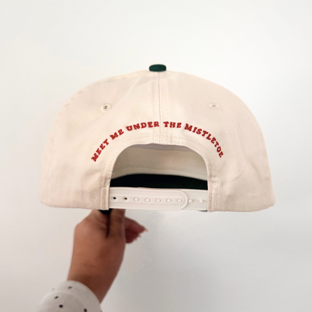 MISTLETOE ♡ holiday junkie x embroidered hat