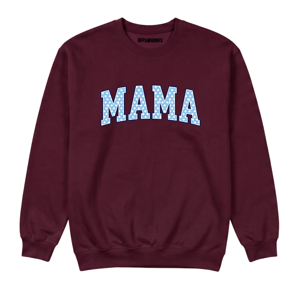 MAMA ♡ polka dot printed sweatshirt