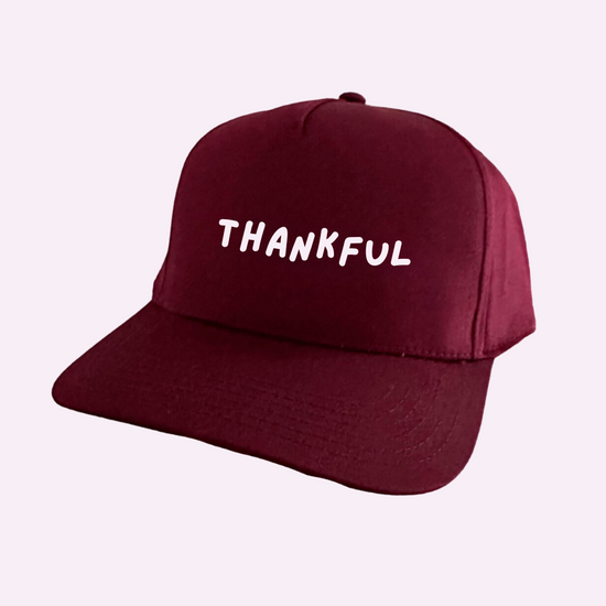 THANKFUL ♡ printed hat