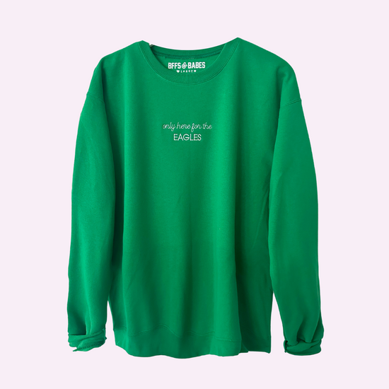 ONLY HERE STITCH ♡ green embroidered sweatshirt