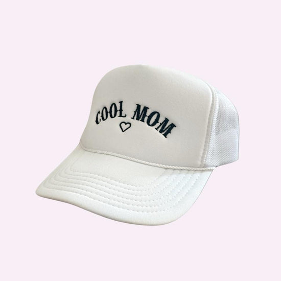 COOL MOM ♡ embroidered trucker hat