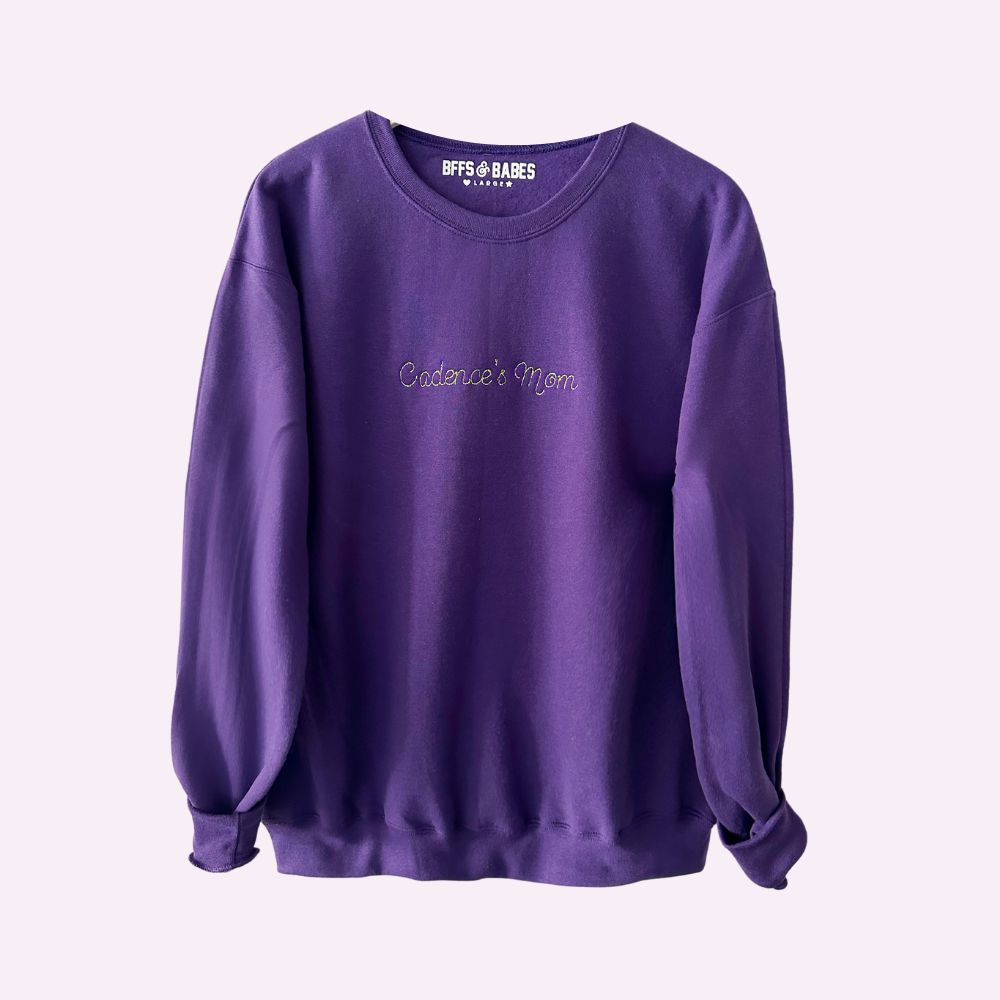 CUSTOM BACKSTITCH ♡ adult embroidered sweatshirt