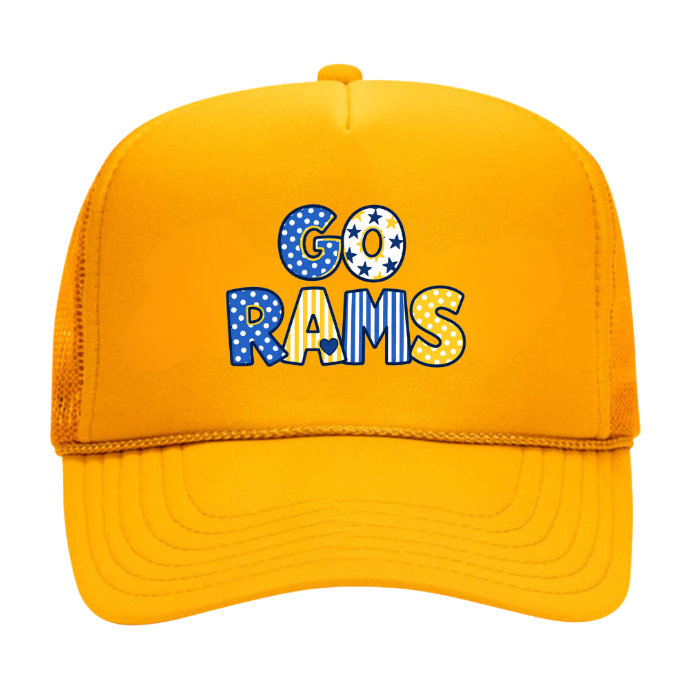 RAMSEY ♡ printed trucker hat