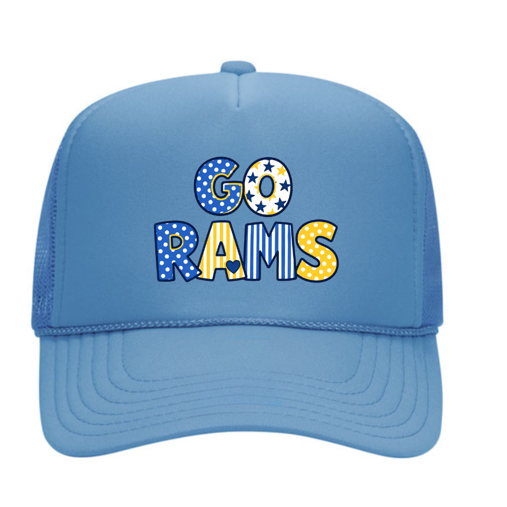 RAMSEY ♡ printed trucker hat