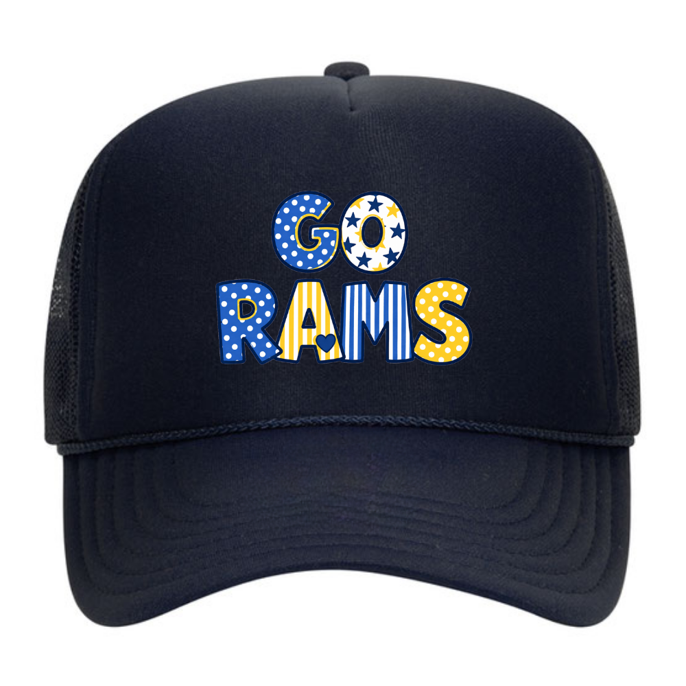 RAMSEY ♡ printed trucker hat