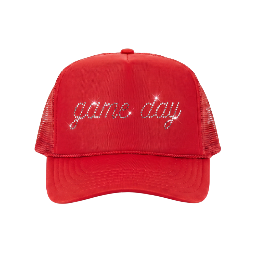 GAME DAY ♡ rhinestone trucker hat