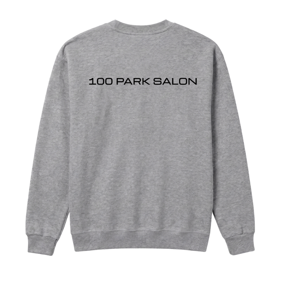 100 PARK SALON ♡ crewneck printed sweatshirt