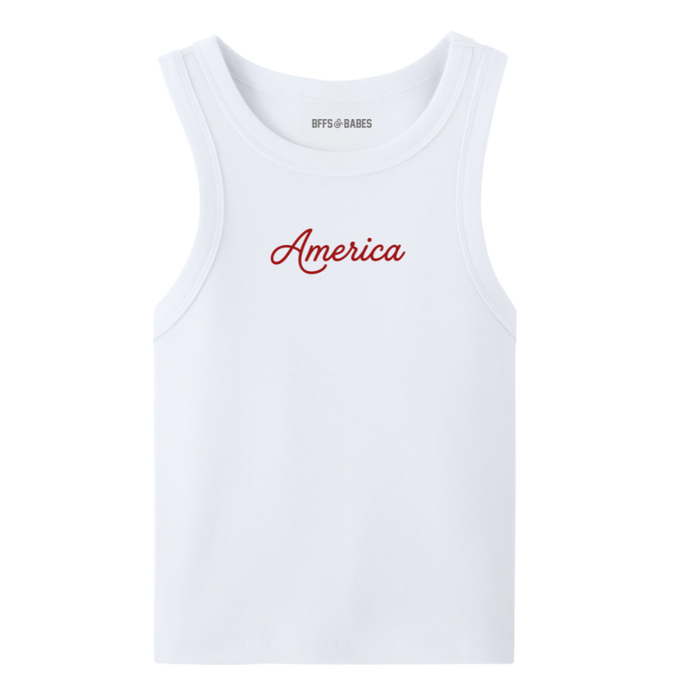 AMERICA ♡ printed tank