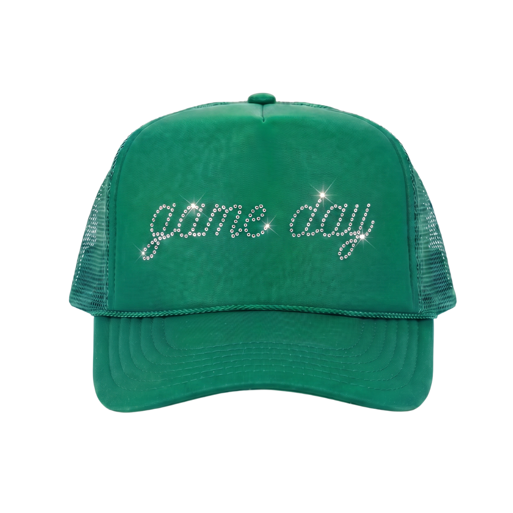 GAME DAY ♡ rhinestone trucker hat