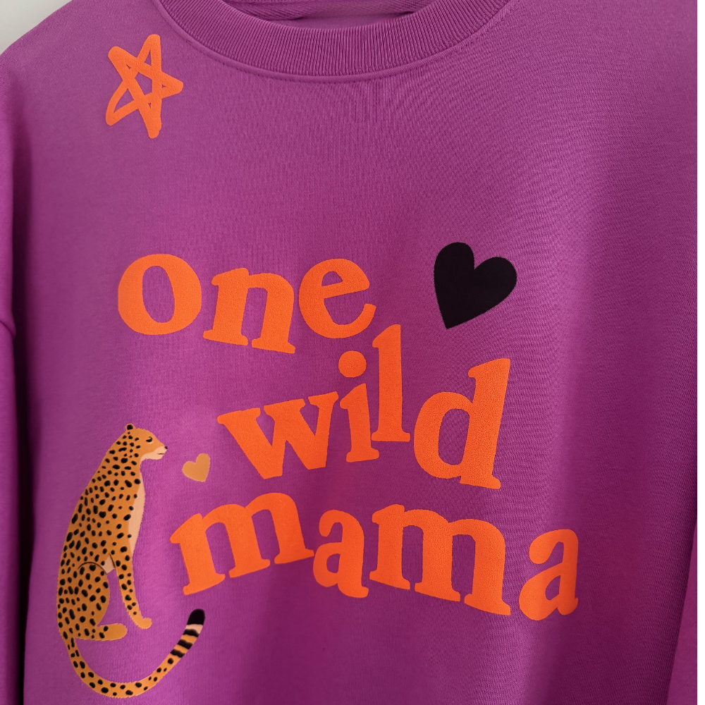 ONE WILD MAMA ♡ printed sweatshirt