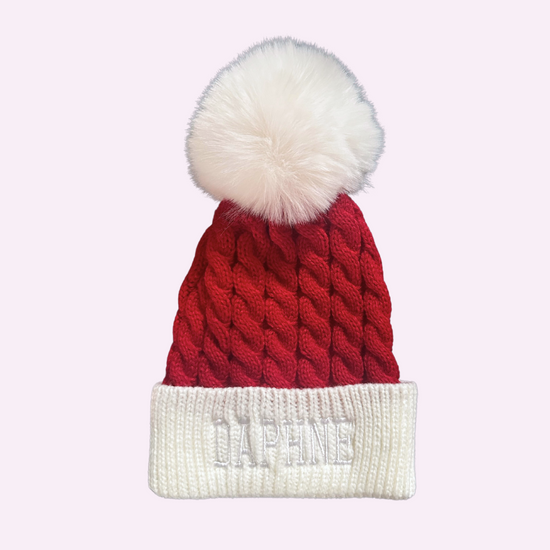 SANTA HAT ♡ embroidered baby & toddler hat