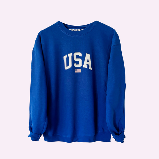 USA FLAG ♡ adult printed sweatshirt