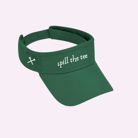 SPILL THE TEE ♡ printed visor
