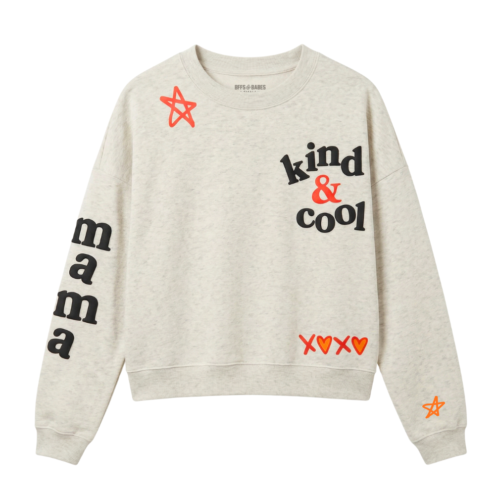 KIND & COOL ♡ printed sweatshirt