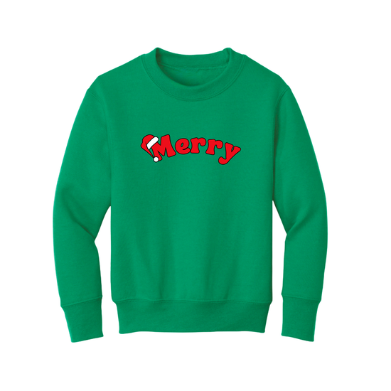 CUSTOM SANTA HAT ♡ kids personalized printed sweatshirt