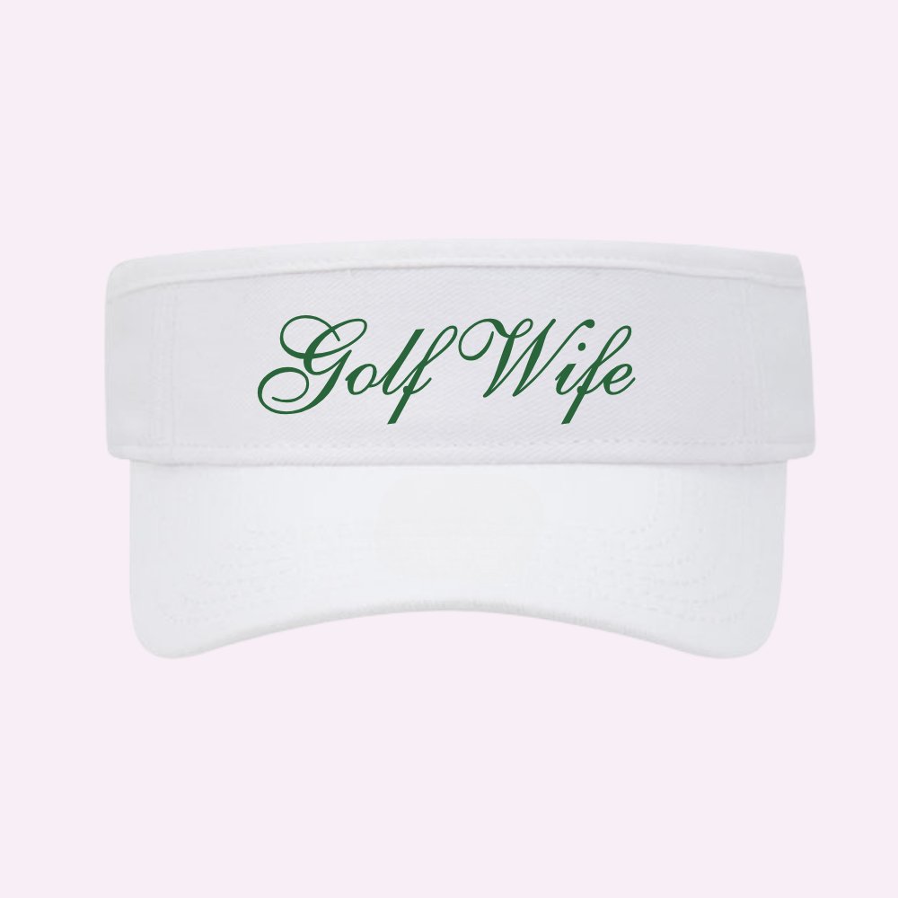 GOLF WIFE ♡ personalizable visor