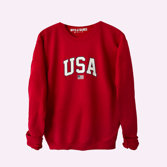 USA FLAG ♡ adult printed sweatshirt